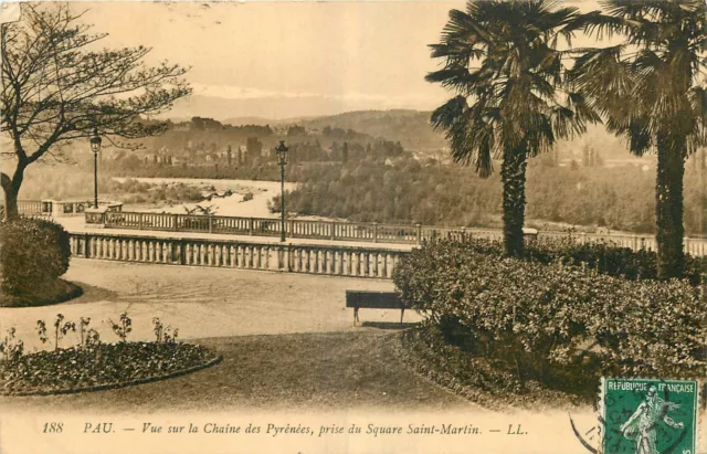 64   Pau  Vue Sur La Chaine Des Pyrenees