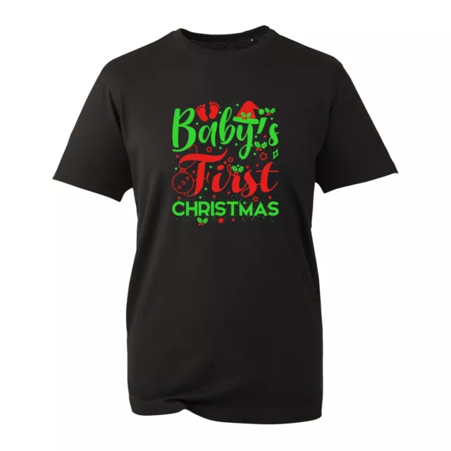 Baby's First Christmas T-Shirt, Newborn Child Santa Ugly Xmas Gift Unisex Top