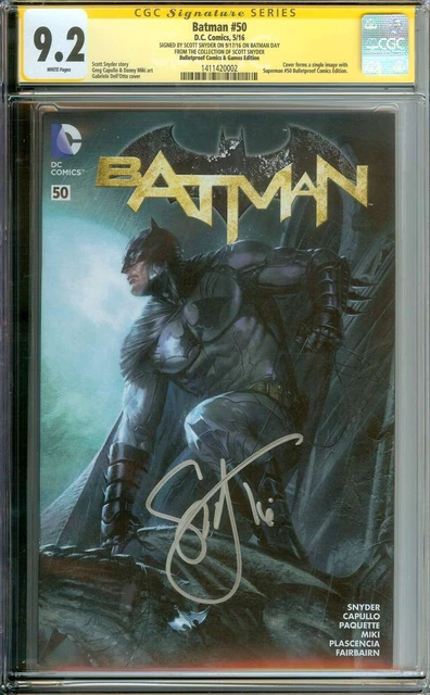 Batman #50 Cgc 9.2 White Pages