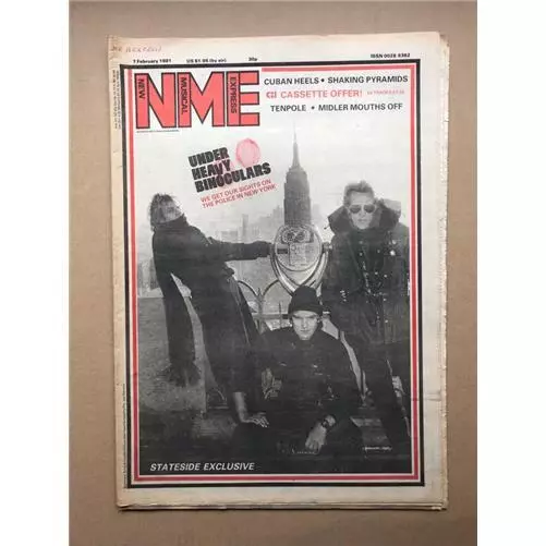 Police Nme Magazine Feb 7 1981 Police Cover And Feature Uk