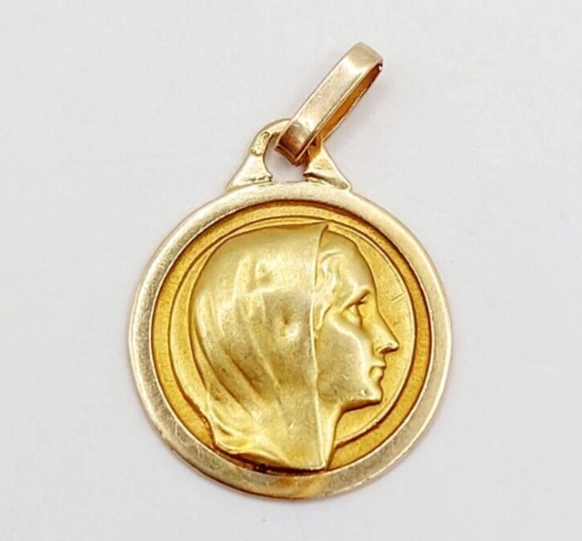 Collier médaille Vierge Plaqué Or | Santa Maria | Gemmes & Vous