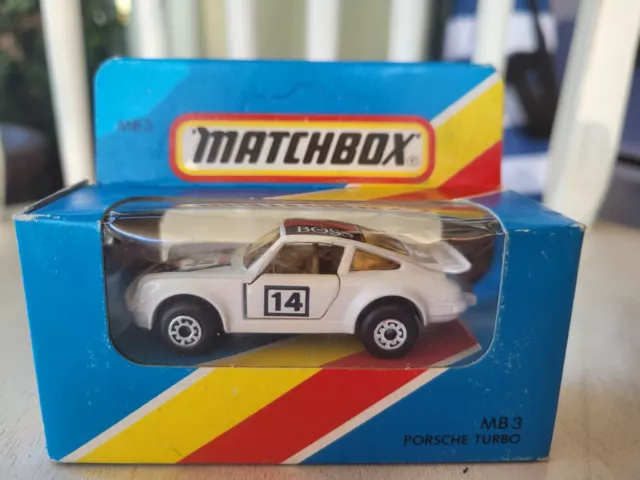 Matchbox - Porsche Turbo [White] Near Mint Vhtf Box Good Macau