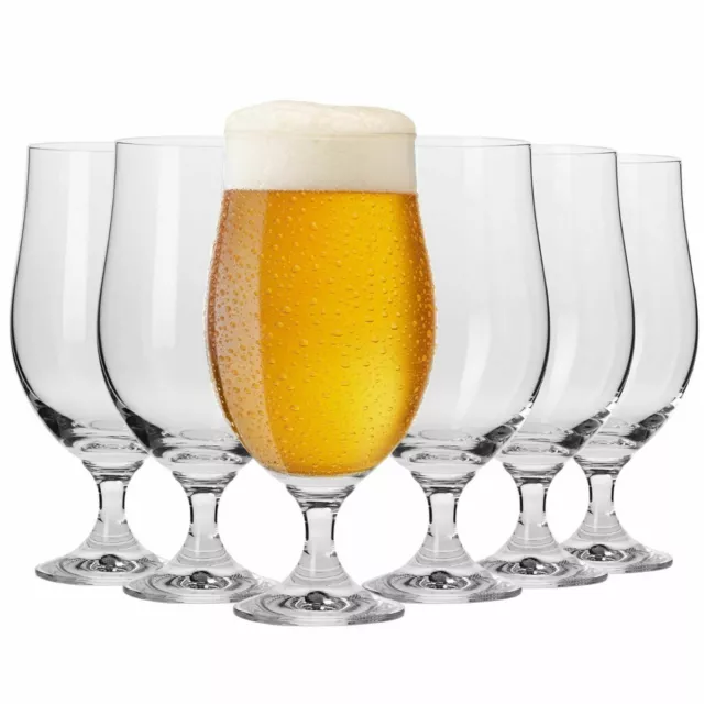 Krosno Harmony Vasos Copas de cerveza Lager | 6 pcs | 500 ml | Lavavajillas