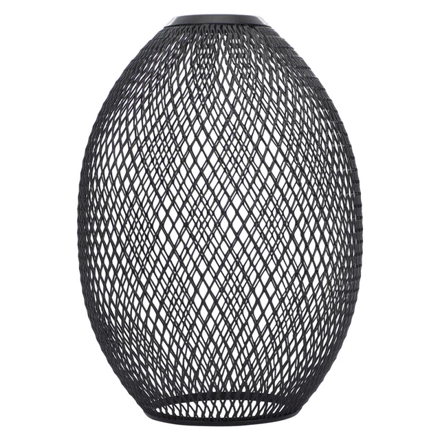 Abat-jour Plafonnier Cage Métal Noir Double Couche - Design Moderne, Dimensions 16.5x16.5x11.5 Cm - Pour Lustre, Décoration Intérieure - 10