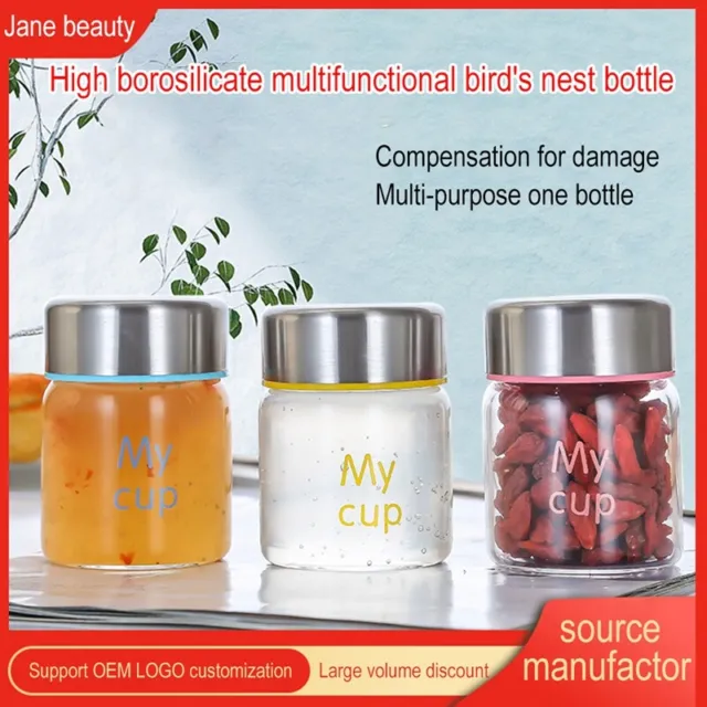 Glass Jar Food Storage Bottles Sealed Cans Air Tight Container Mini sealed jar