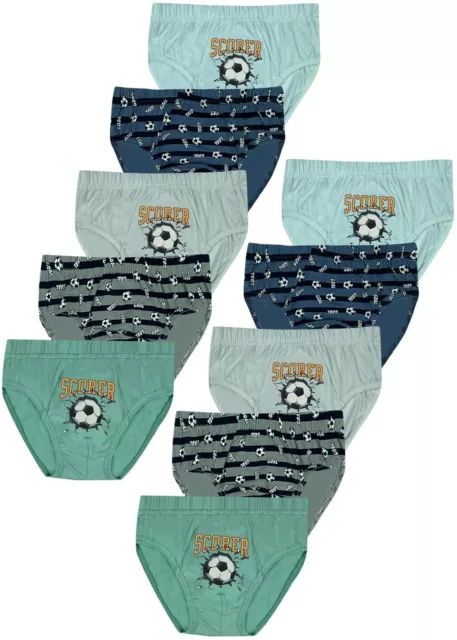 10 Jungen Slips Unterhosen Baumwolle Unterwäsche Unterhosen Scorer Shorts