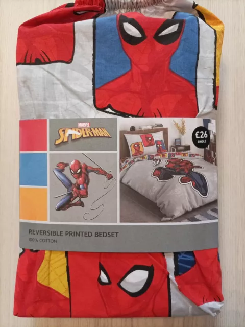 NEXT Marvel Spiderman Single Bed Set Duvet Cover Set Boys Room Kinds Room