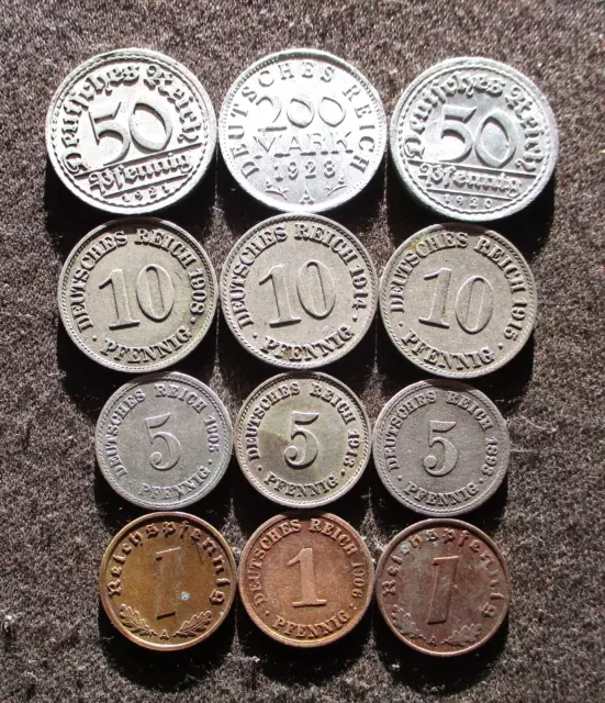 Old Coins Of Germany (German Empire-Weimar Republic-Third Reich) - Mix 210