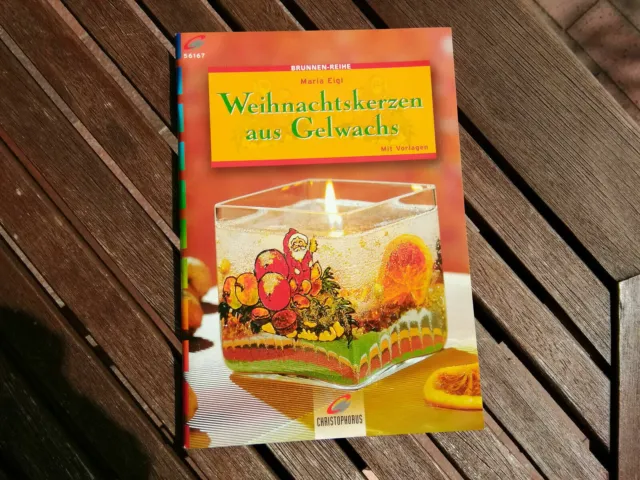 Cuaderno instrucciones manualidades velas de Navidad de cera amarilla fuente serie 2000 como nuevo
