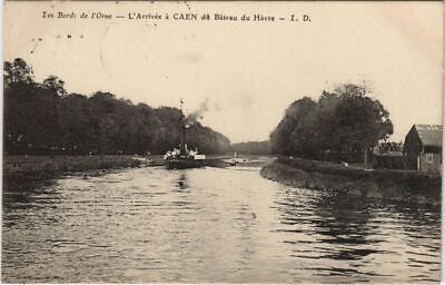 CPA CAEN L'Arrivee a Caen du Bateau du Havre - Les Bords de l'Orne (1225830)