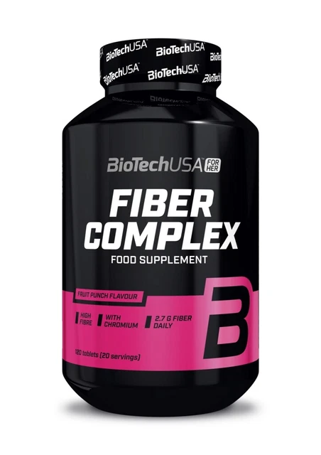 (6,51 EUR / 100 g) Biotech USA Fiber Complex for Her - 120 Kautabs Ballaststoffe