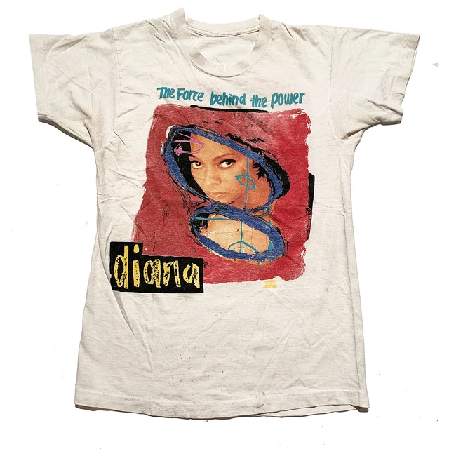 Vintage Diana Ross 'Force Behind the power' Tour T-shirt  HA171