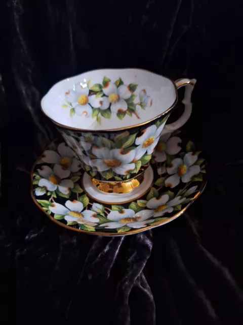 Lovely Royal Albert Bone China Tea Cup & Saucer ~Provincial Flowers Dogwood