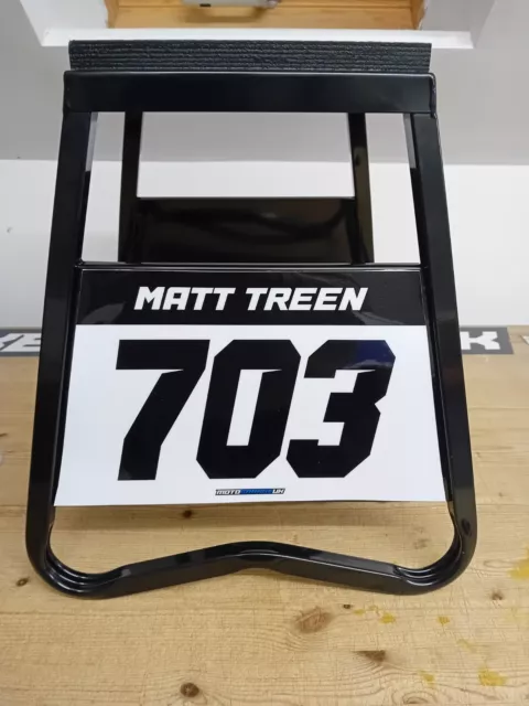 Custom Motocross Bike Stand - Moto Garage UK MX Stand Custom Name And Number