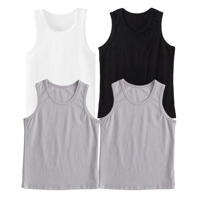4 pz Camicie Senza Maniche Ragazzo Gilet Top Bambina Bambina Bambino