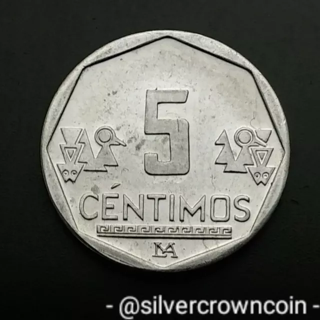 Peru 5 Centimos 2011 LIMA. KM#304.4a. 5C. Five Cents coin. Lima mint.