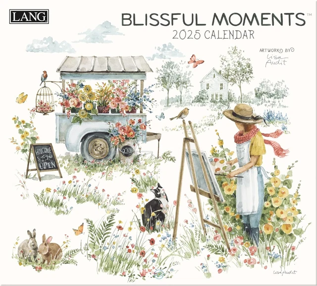 BIENHEUREUSE 'MOMENTS' Deluxe 2025 Calendrier Mural Tout Neuf