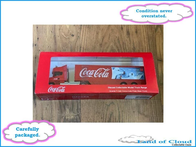 Miniature Oxford Diecast - Camion Scania T Cab + Remorque Coca-Cola Noël - Échelle 1/76 - NEUF
