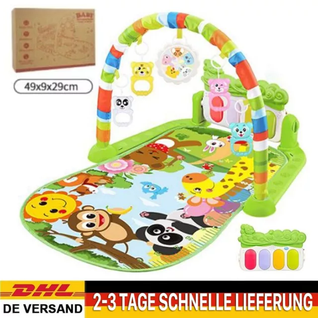 Baby Schadstofffrei Spielmatte Krabbeldecke Klavier Spielbogen Erlebnisdecke Neu