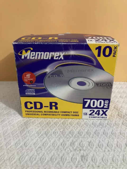 MEMOREX - Lot De 9 CD-R Vierges Memorex - 700MB - Neuf Scelle