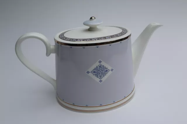 Villeroy & Boch VB Heinrich Azurea Teekanne mit Deckel, Bone China