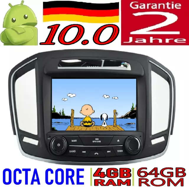 8" Hd Android 10.0 Opel Insignia 2014 Auto Radio Dvd Gps Usb Car Wifi 4Gb Sd Dab