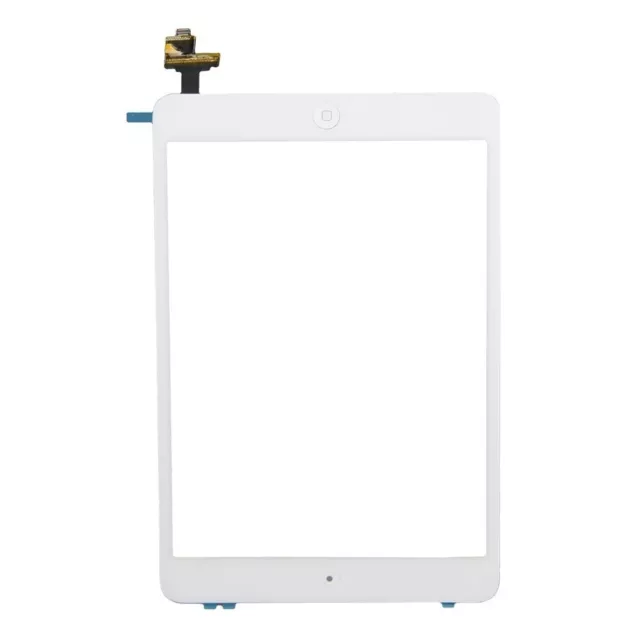 white  Screen For iPad mini 1 2 Touch Glass Digitizer Replacement IC home button