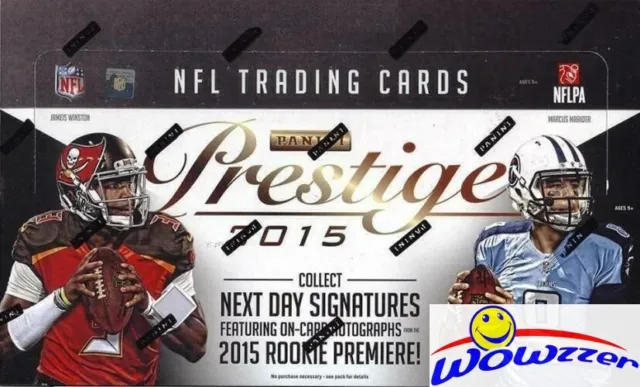 2015 Panini Prestige Football HUGE Factory Sealed HOBBY Box-3 AUTOS-192 Cards!