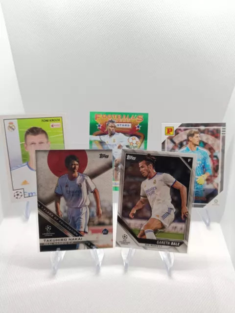 Topps / Panini Real Madrid Lote de 5 tarjetas insertos novato La Liga Camavinga Kroos