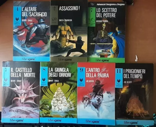 Lotto Librogame lupo solitario advanced Dungeons and Dragons ninja