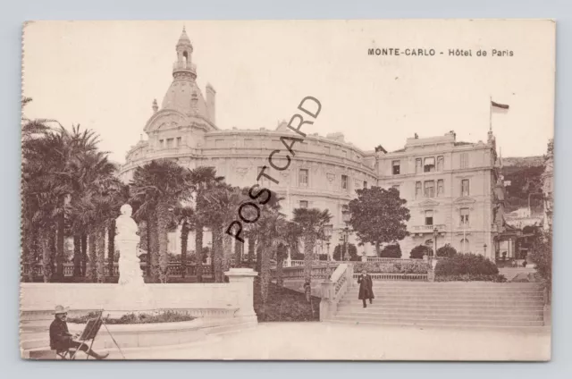 Postcard (N12) Monaco Monte-Carlo Hotel de Paris Ed de Luxe Baylone freres