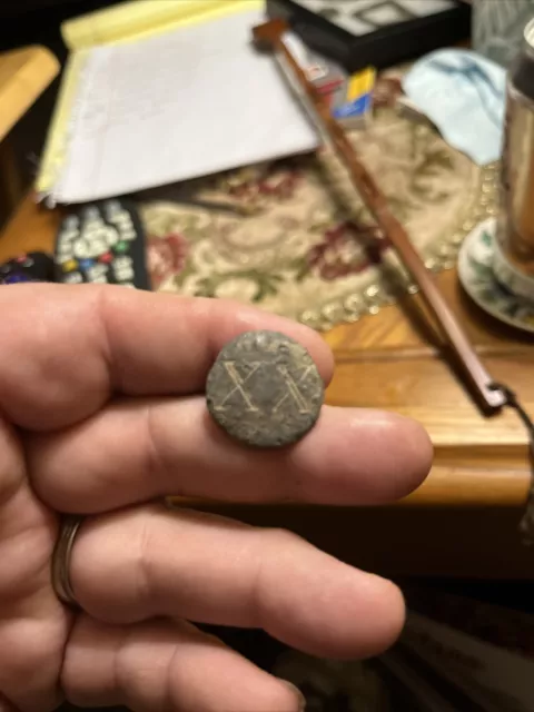 18th Century Rev War pewter 20th Regt Ct. continential line blouse button W Shan