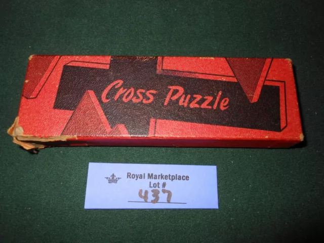 Vintage Zondervan's Wooden Cross Puzzle