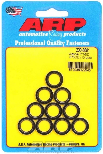 Arp Conn. Rod Washers - 7/16 ID x .675 OD Chamfer(10) 200-8681