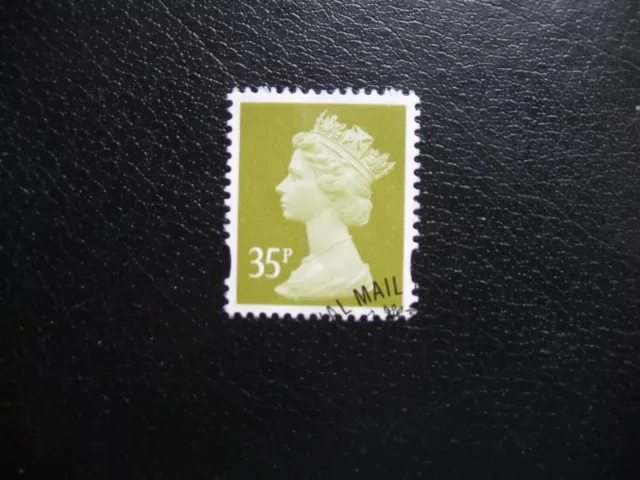 Great Britain 2005 SG Y1701 35p Yellow-olive Centre Band Used Cat £1.25