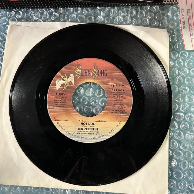 LED ZEPPELIN Fool In The Rain/Hot Dog 1979 Swan Song SS 71003 7