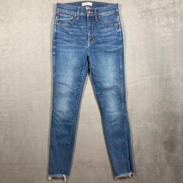 Madewell Jeans Womens  10" High Rise Skinny Blue Five Pocket Stretch Denim 27