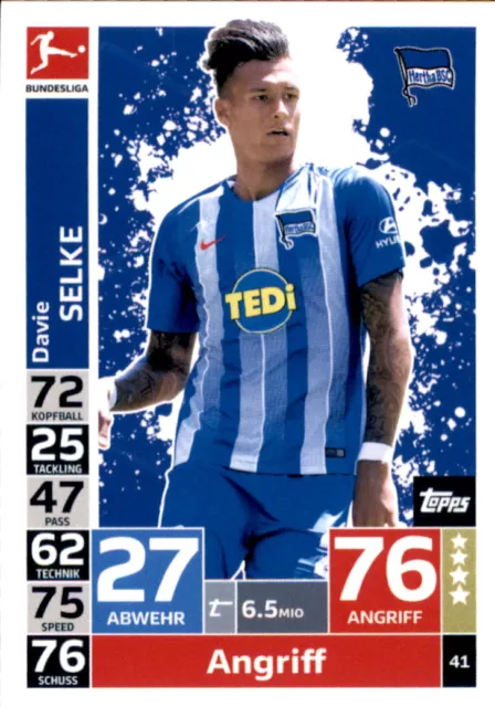 Topps Match Attax 18/19 - 41 - Davie Selke