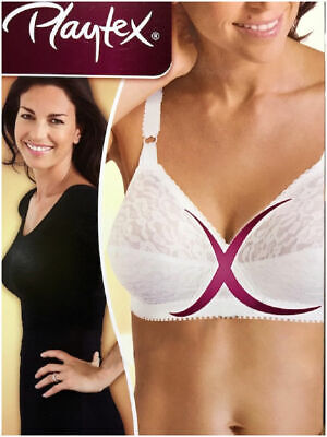NERO Playtex REGGISENO PLAYTEX CRISS CROSS CLASSIC LACE ART 001Z SENZA FERRETTO BIANCO 