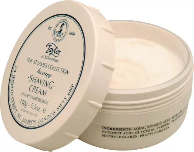 (146,33 EUR/kg) Taylor of Old Bond Street St. James Shaving Cream 150g