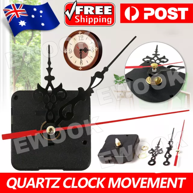 Silent DIY Quartz Movement Wall Clock Mechanism Replacement Part Repair Kit AU