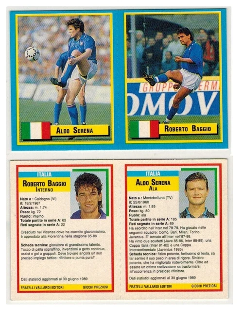 Sticker Vallardi Calcio 89 – Roberto Baggio Fiorentina #137 – Neuf, Jamais Collé