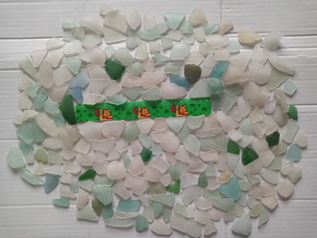 229 Stück Über 1 Kg Mittelgrosses Echtes Vintage Nordostküste Meerglas