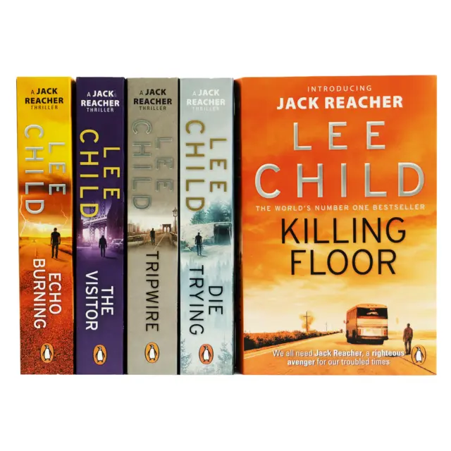 JACK REACHER BY Lee Child: Books 1-5 Collection Set - Fiction - Paperback  EUR 38,06 - PicClick IT