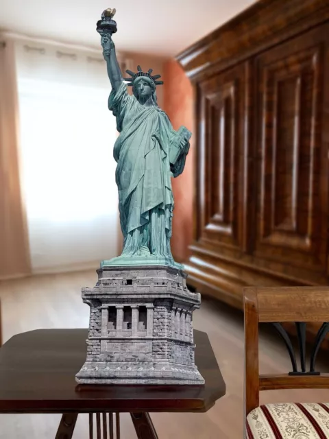 Muestra de la lata hoja estatua de la libertad USA américa estilo antiguo 75cm 2