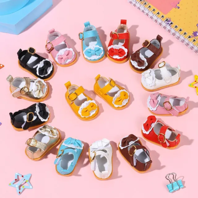 Clothes Girl's Wears Toys 14 Inches Doll Doll Shoes Bow Leather Casual Shoes