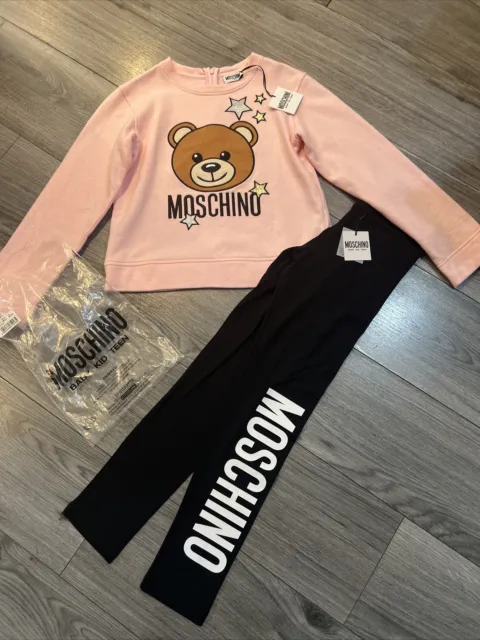 Moschino Girls Age 10 Jumper And Leggings Outfit Bundle BNWT 💖