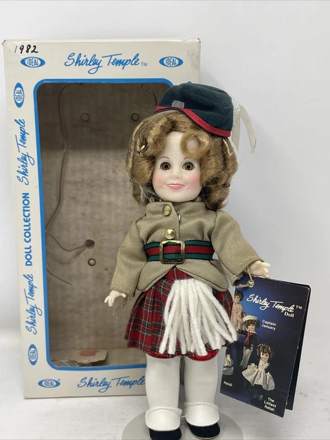 VTG Shirley Temple 1982 IDEAL 8" Scottish Kilt Wee Willie Winkie Doll Toy W/ Box