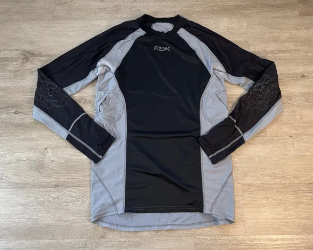 Men’s Reebok Equipment Baselayer Compression Sz XL Black Gray Longsleeve Shirt