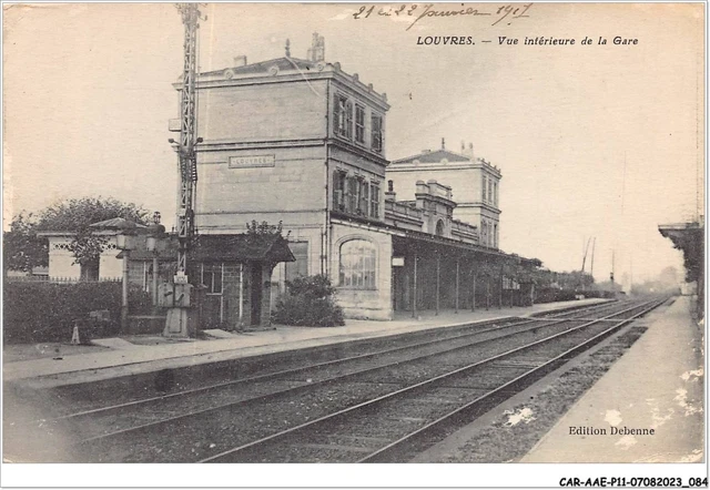 CAR-AAEP11-95-1074 - LOUVRES - vue interieure de la gare - Carte vendu